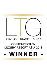 2016 Luxury Travel Guide contemporary luxury resord Asia Award Winner